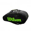 Bag na rakety Wilson SUPER TOUR 2 Comp Large | Charco/ Green