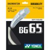 Badmintonový výplet Yonex BG 65 0,70mm | 10m | bílý
