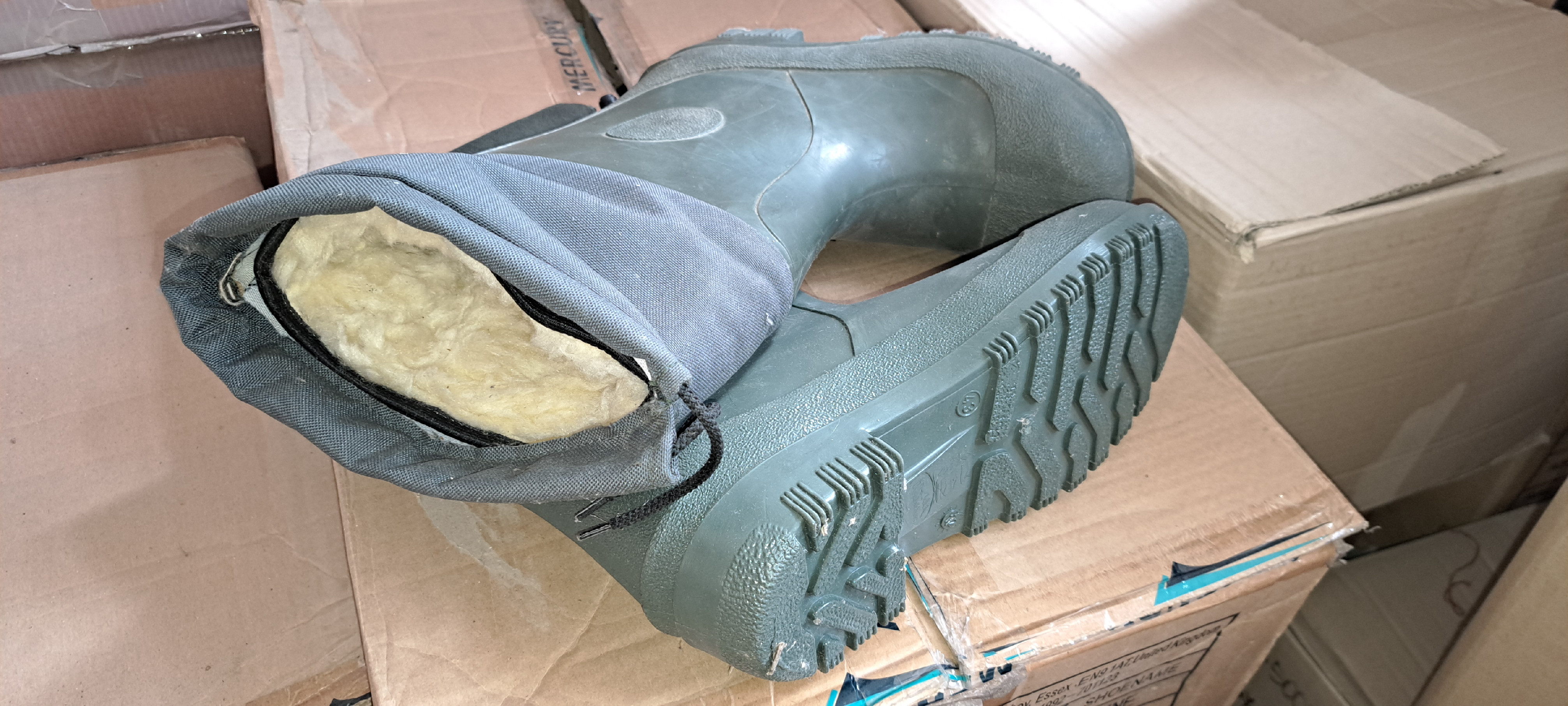 myslivecká holeňová zateplená obuv Barva: Zelená, Velikost: 42
