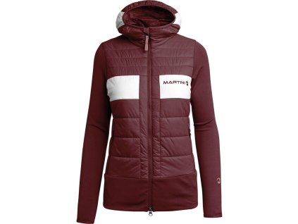Dámská hybridní bunda Martini Sportwear Cimetta maroon/white