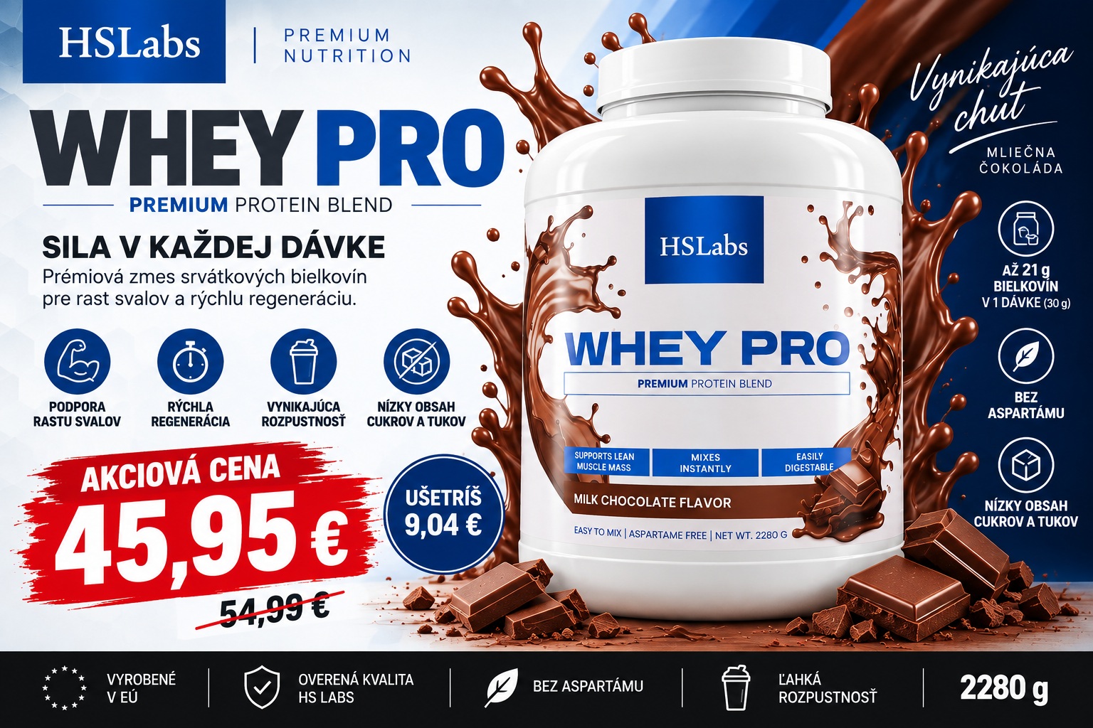 WHEY PRO - 2280 g - HS LABS