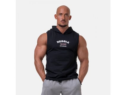 Panske tielko s kapucnou Legend Approved 191 Black Nebbia 1 SportovaVyziva.sk