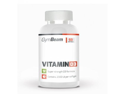 Vitamín D3 2000 IU 60 kapsúl - GymBeam
