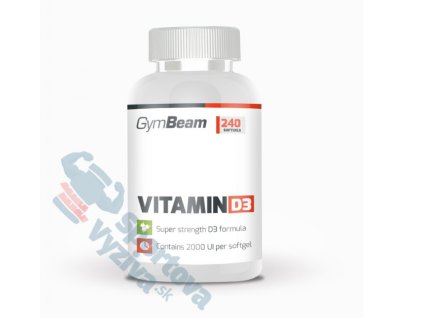 Vitamín D3 2000 IU 240 kapsúl - GymBeam