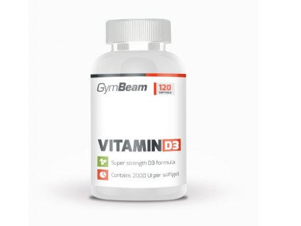 Vitamín D3 2000 IU 120 kapsúl - GymBeam