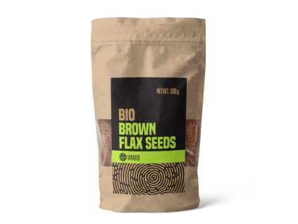 BIO ľanové semená hnedé 500 g - VanaVita