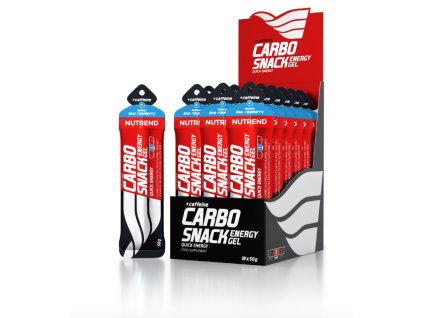 CARBOSNACK WITH CAFFEINE 50 g sacok modra malina Nutrend SportovaVyziva.sk