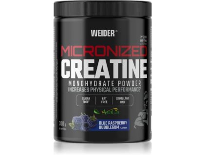 micronized creatine 200 mesh powder 300 g blue raspberry bubblegum weider SportovaVyziva.sk
