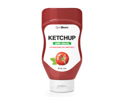 Kečup sladený stéviou 470 ml - GymBeam