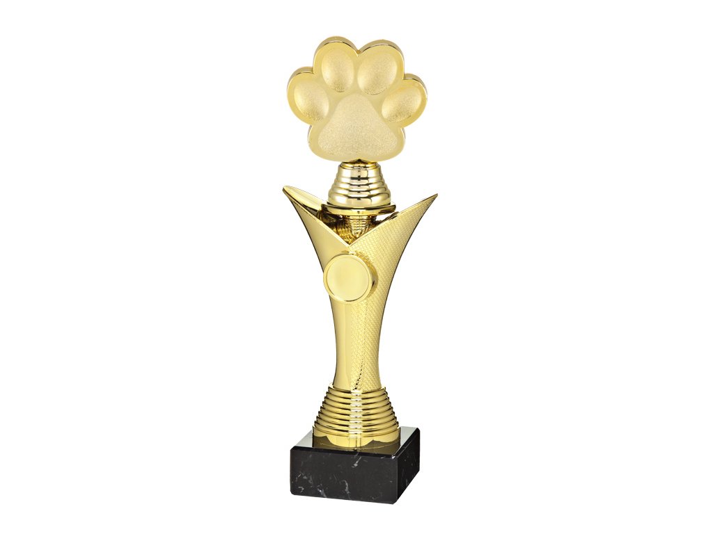 Sportovní pohár - trofej X713/P528- PSÍ TLAPKA (Výška trofeje PSÍ TLAPKA-30cm-sportovní pohár-trofej)
