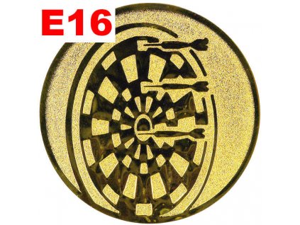 Emblém E16 - ŠIPKY - umístění na sportovní pohár nebo medaili (Průměr emblému Průměr 50mm)