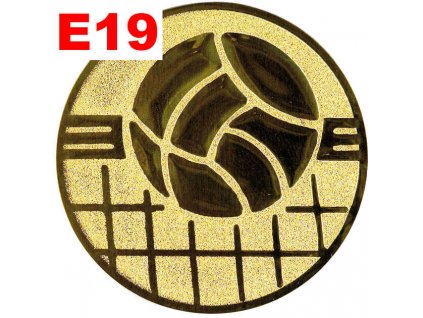 Emblém E19 - VOLEJBAL - umístění na sportovní pohár nebo medaili (Průměr emblému Průměr 50mm)