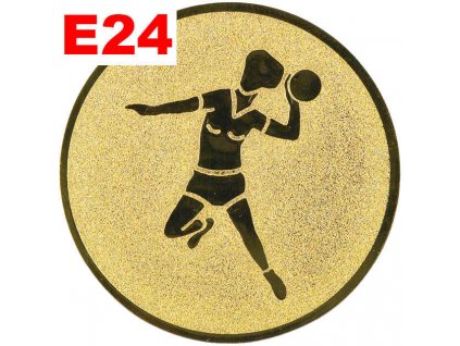 Emblém E24 - HÁZENKÁŘKA - umístění na sportovní pohár nebo medaili (Průměr emblému Průměr 50mm)