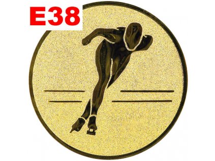 Emblém E38 - RYHLOBRUSLENÍ - umístění na sportovní pohár nebo medaili (Průměr emblému Průměr 50mm)