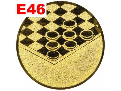 Emblém E46 - DÁMA - umístění na sportovní pohár nebo medaili (Průměr emblému Průměr 50mm)