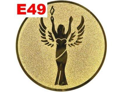 Emblém E49 - VIKTORKA - umístění na sportovní pohár nebo medaili (Průměr emblému Průměr 50mm)
