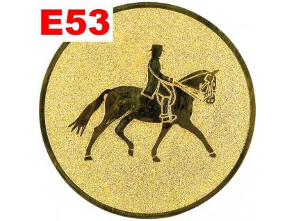 Emblém E53 - DREZURA - umístění na sportovní pohár nebo medaili (Průměr emblému Průměr 50mm)