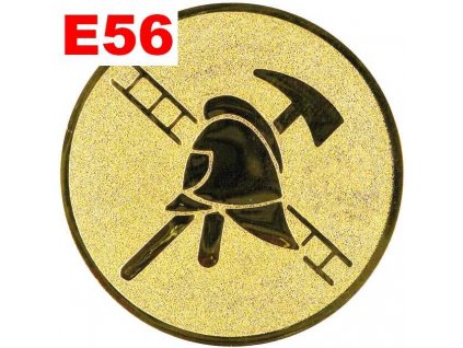 Emblém E56 - HASIČ - umístění na sportovní pohár nebo medaili (Průměr emblému Průměr 50mm)