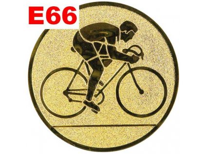 Emblém E66 - CYKLISTIKA - umístění na sportovní pohár nebo medaili (Průměr emblému Průměr 50mm)