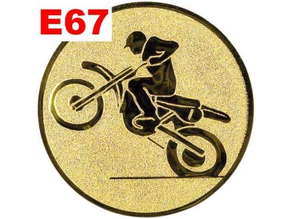Emblém E67 - MOTOKROS - umístění na sportovní pohár nebo medaili (Průměr emblému Průměr 50mm)
