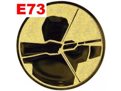 Emblém E73 - LUKOSTŘELBA - umístění na sportovní pohár nebo medaili (Průměr emblému Průměr 50mm)
