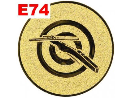 Emblém E74 - KUŠ - umístění na sportovní pohár nebo medaili (Průměr emblému Průměr 50mm)