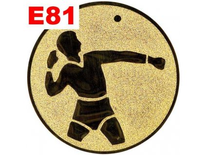 Emblém E81 - HOD KOULÍ - umístění na sportovní pohár nebo medaili (Průměr emblému Průměr 50mm)