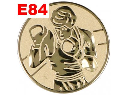 Emblém E84 - BOX - umístění na sportovní pohár nebo medaili (Průměr emblému Průměr 50mm)