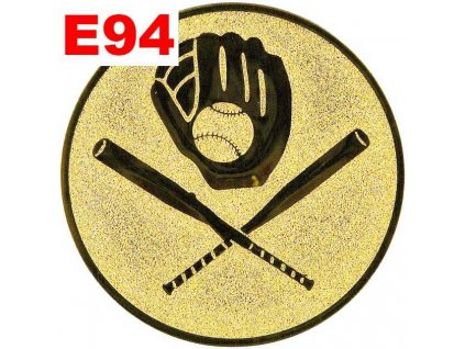 Emblém E94 - BASEBALL - umístění na sportovní pohár nebo medaili (Průměr emblému Průměr 50mm)