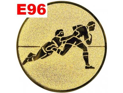 Emblém E96 - RAGBY - umístění na sportovní pohár nebo medaili (Průměr emblému Průměr 50mm)