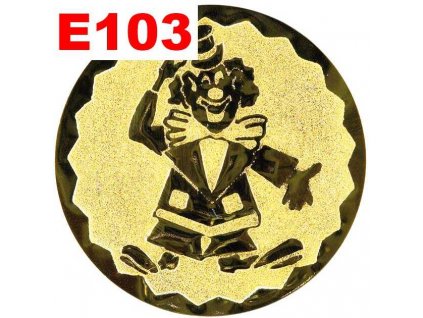 Emblém E103 - KLAUN - umístění na sportovní pohár nebo medaili (Průměr emblému Průměr 50mm)