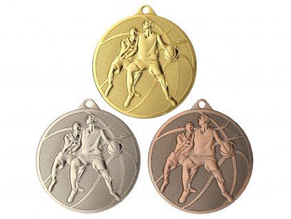 sportovni pohary 4j medaile basketbal MMC40050 sada