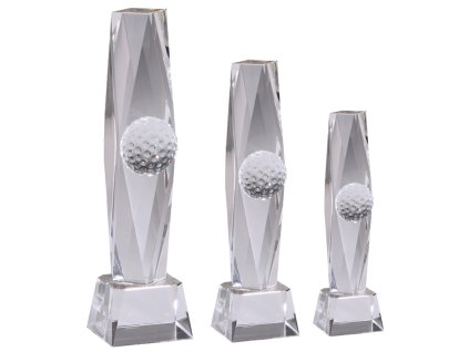 sportovni pohary 4j 58232 golf sklenena trofej
