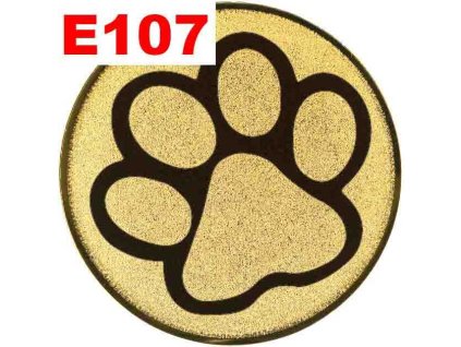 emblémy e107 psi tlapka sportovni pohary 4j