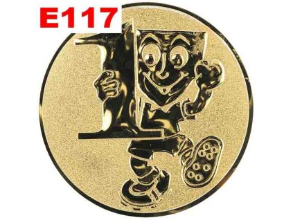 Emblémy E117 cislo smajlik pohary 4j
