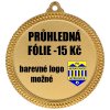 Průhledný štítek fólie - medaile