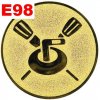 Emblém E98 - CURLING - umístění na sportovní pohár nebo medaili (Průměr emblému Průměr 50mm)