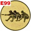 Emblém E99 - PŘETAHOVANÁ - umístění na sportovní pohár nebo medaili (Průměr emblému Průměr 50mm)