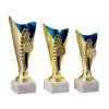 Zlato-modrý pohárek EKONOMY (Výška poháru pohár C - výška 17 cm)
