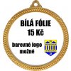 Bílý štítek fólie - medaile