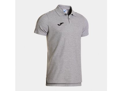 Bavlněné POLO triko s límečkem JOMA OLIMPIADA šedivo černé