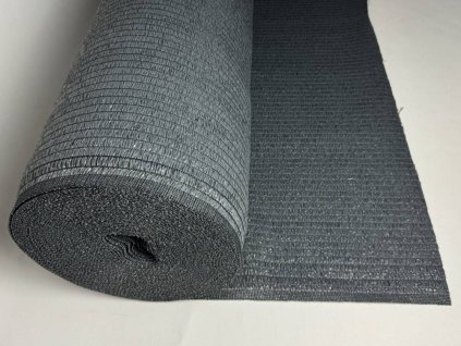 Stínící síť na plot 1,6x50m role, stínivost 100%, tmavě šedá 200g/m2