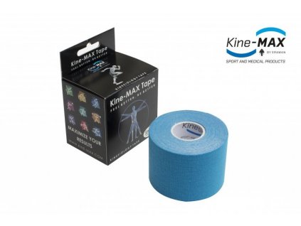 Kinesiologický tejp MAX Tape Classic modrý 5x5cm