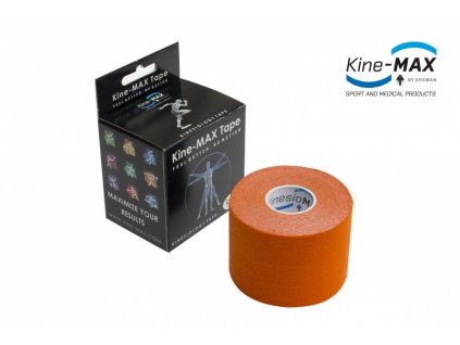 Kinesiologický tejp MAX Tape Classic oranž 5x5cm