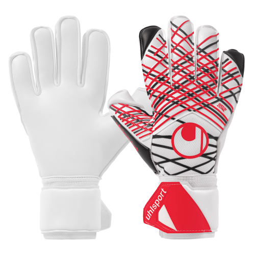 Brankářské rukavice Uhlsport Absolutgrip červeno bílé Velikost rukavice: 7,5