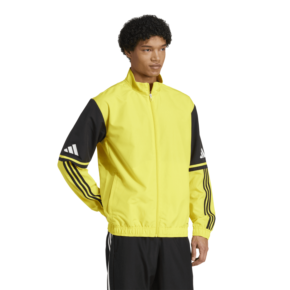 Vycházková bunda Adidas Squadra 25 Presentation žluto černá Velikost: 3XL
