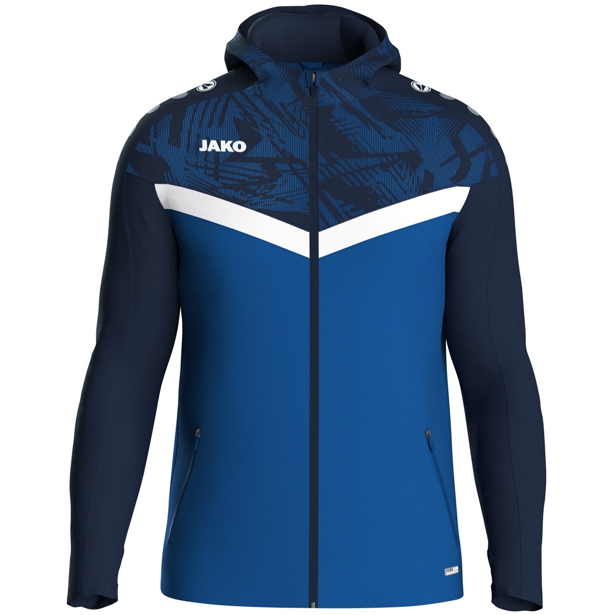 Mikina s kapucí JAKO Iconic modrá pánské/dámské Velikost: 2XL