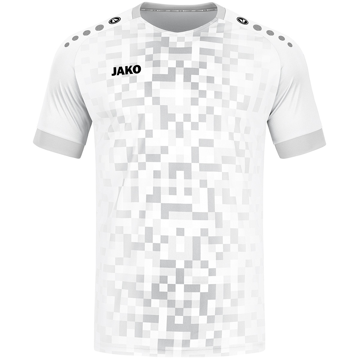 Dres s krátkým rukávem JAKO Pixel bílý Velikost: 2XL