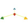 Víceúčelové mety Tri Corners zelená