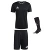 adidas entrada 26 trikotsatz farbe black black black